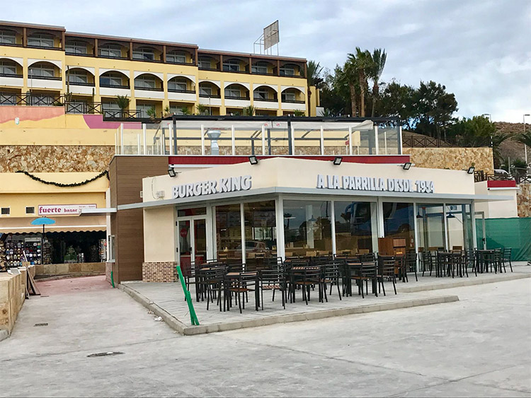 Nuevo Burger King de Morro Jable en el municipio de Jandía (Fuerteventura).