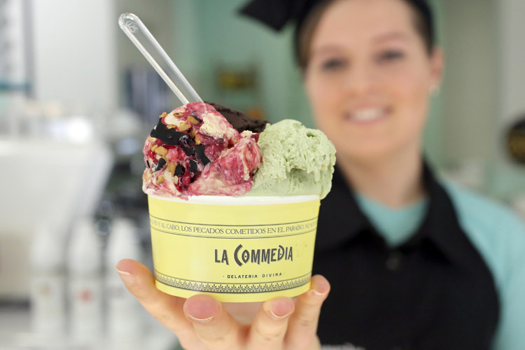 La Commedia es una nueva heladería apta para intolerantes al gluten que rinde homenaje a la obra de Dante Alighieri.