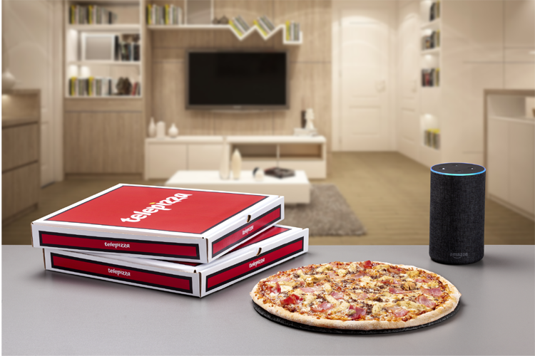 Telepizza se suma a los pedidos mediante voz de Amazon.