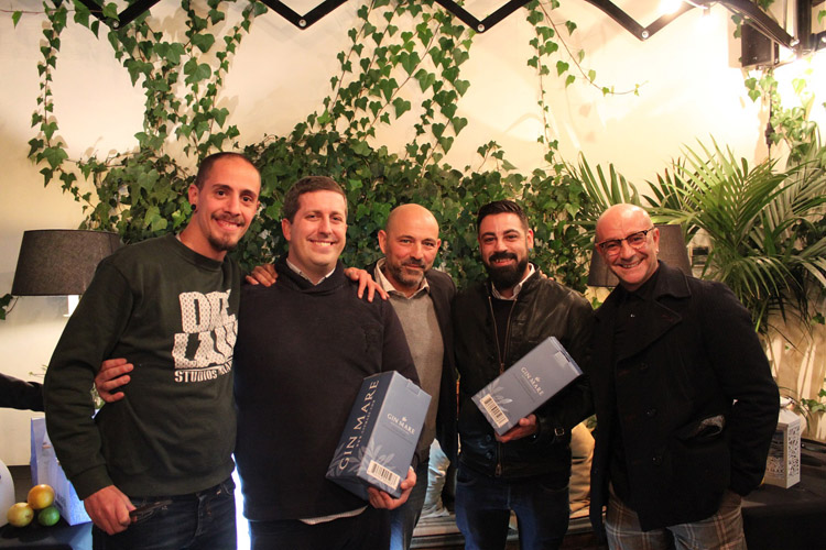 Los ganadores del Reto Gin Mare de Hotel Tapa Tour en Madrid.